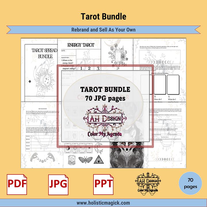 Tarot Workbook Journal and Spread Bundle product image (1)