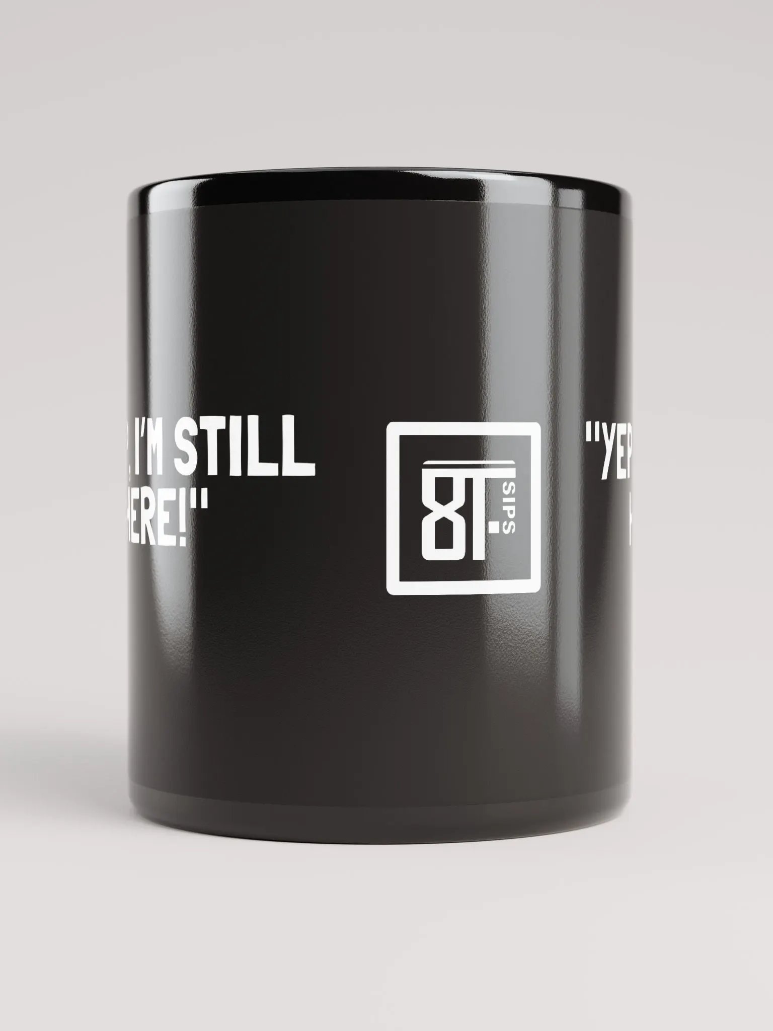 8T Sips Positive Vibes Black Glossy Mug product image (10)
