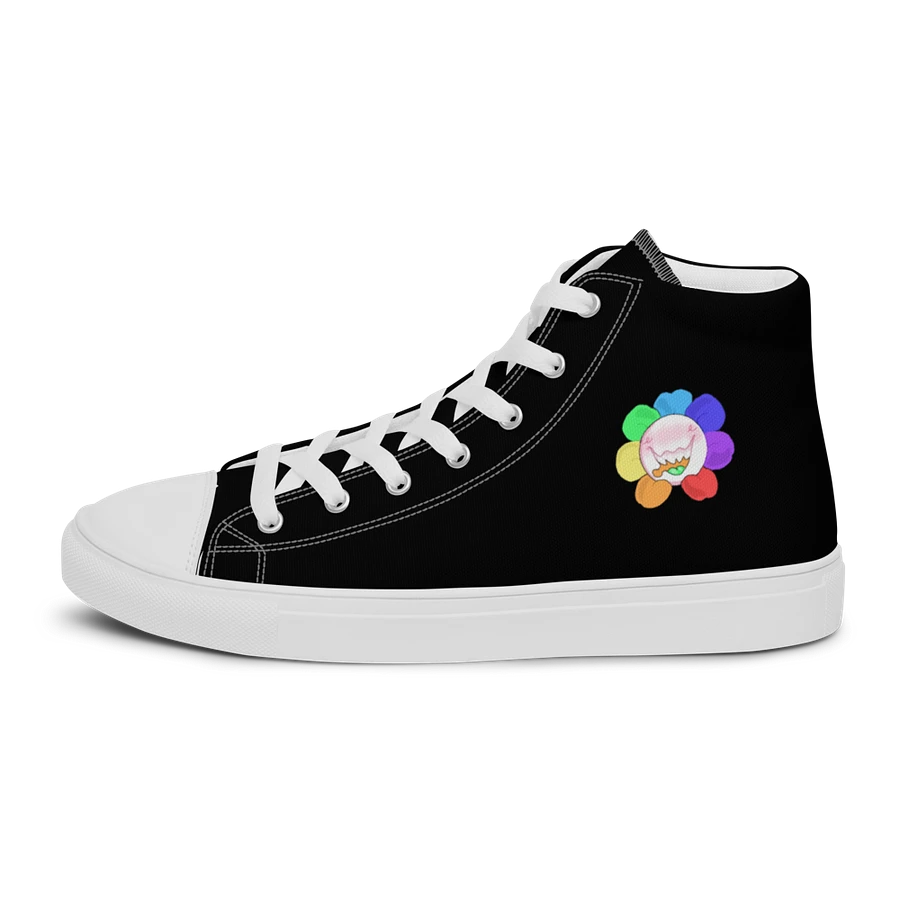 Black and White Flower Sneakers product image (6)