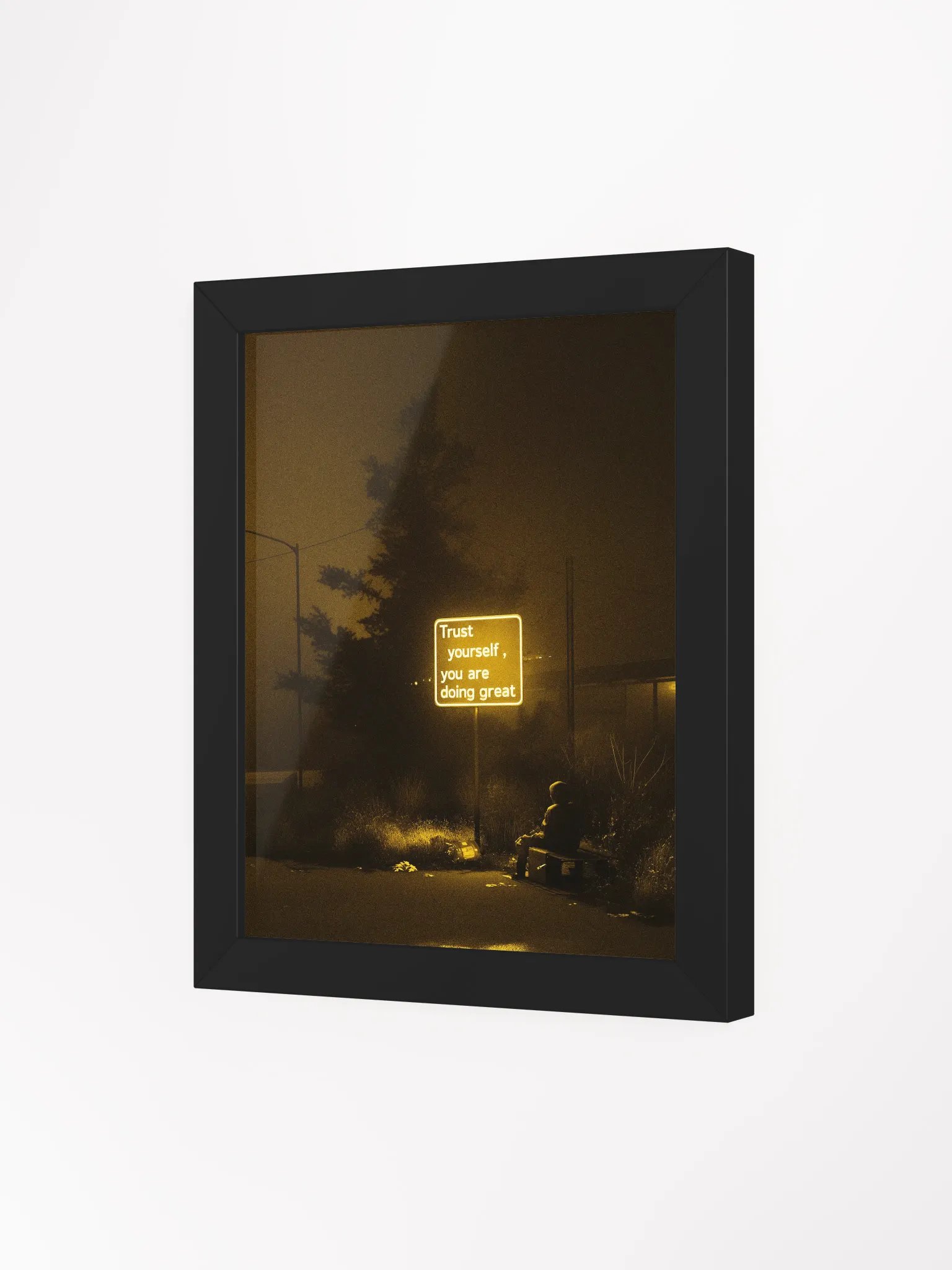 "Trust yourself" Framed Poster product image (3)