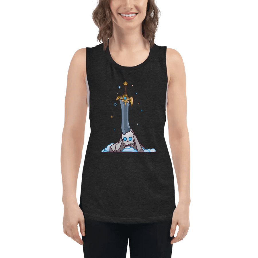 Sword in the Skull - Quel'Serrar Variation - Women's Style Muscle Tank product image (6)