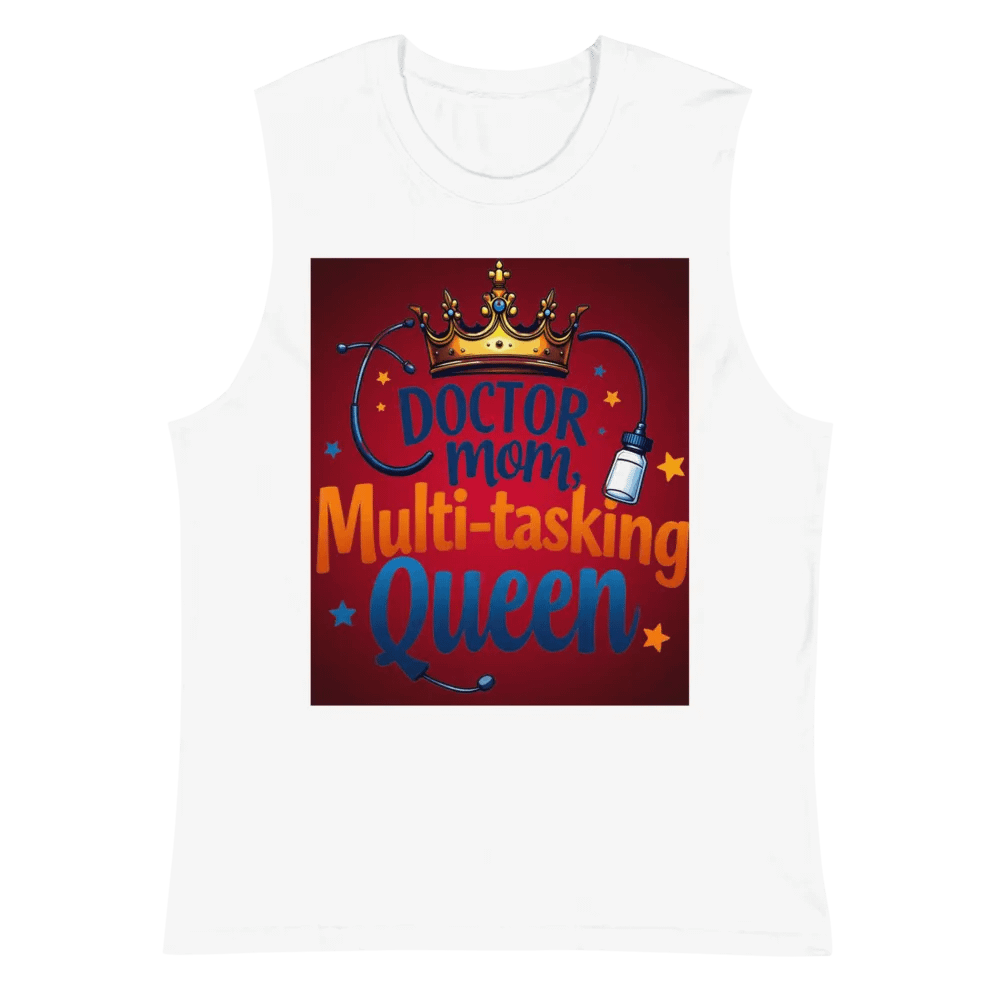 doctor mom, Multi-tasking Queen Muscle Tank product image (6)