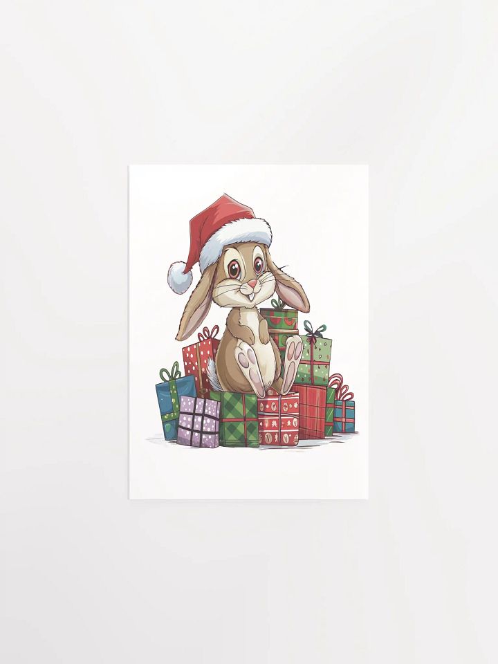 Santa Bunny Enhanced Matte Paper Poster (in) product image (1)