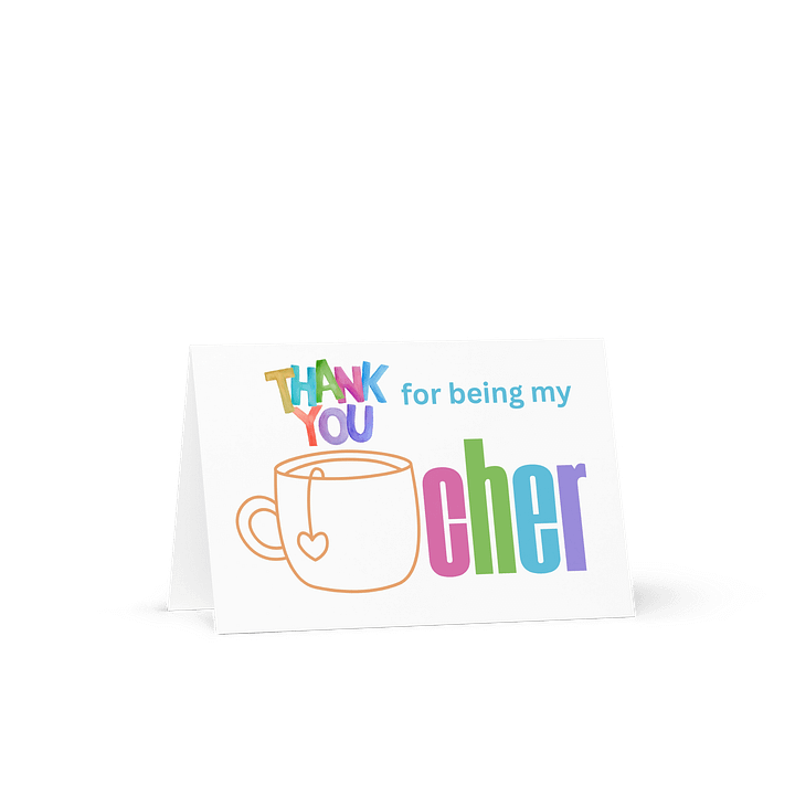 Thank you for being my teacher Card product image (2)