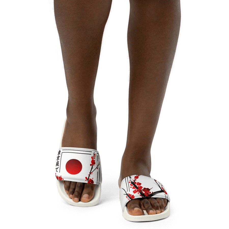 Blossom Burst Sakura - Women's Slides White or Black product image (3)