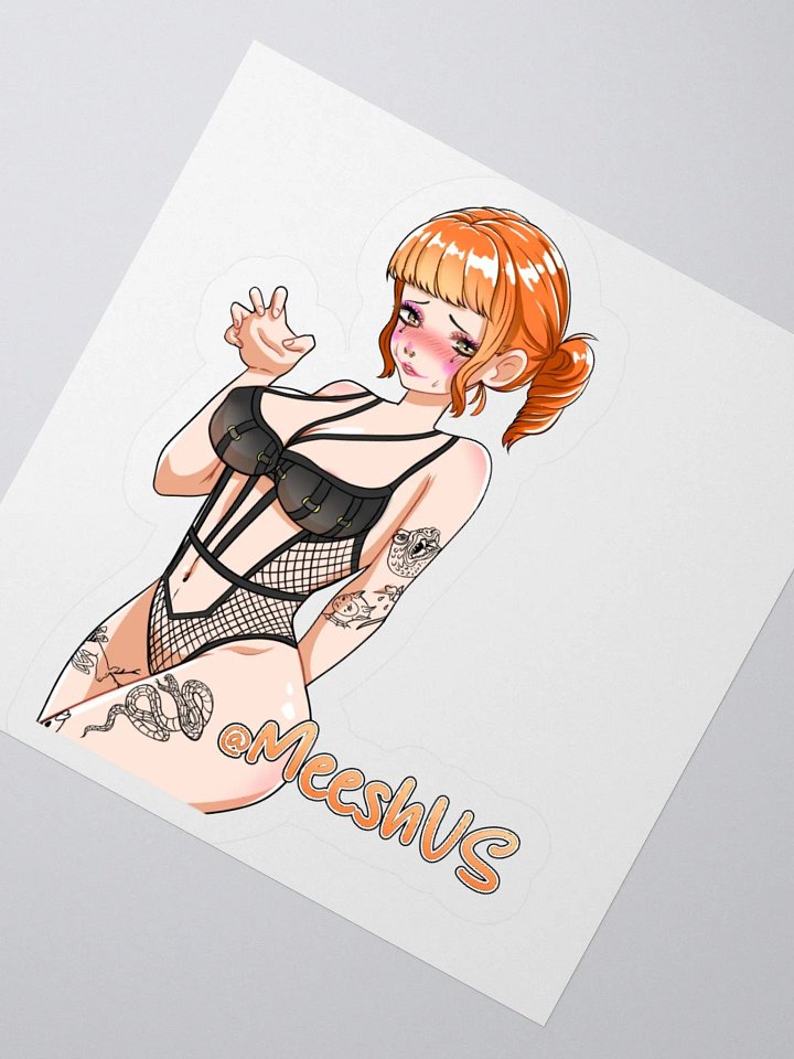 MeeshVS Clown Girl Sticker (Orange Hair) product image (2)