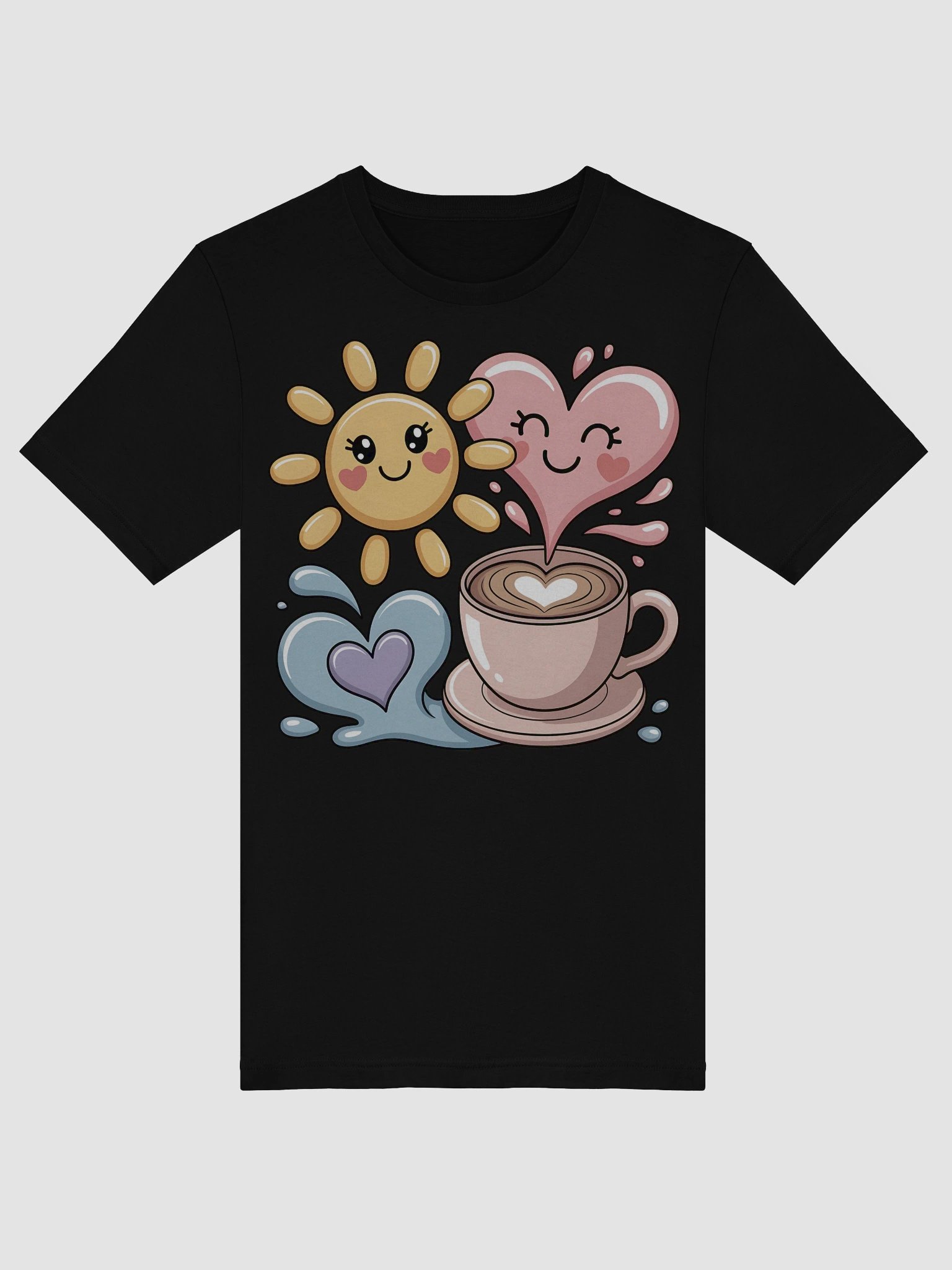 Cheerful Heart and Sun Coffee T-Shirt product image (43)