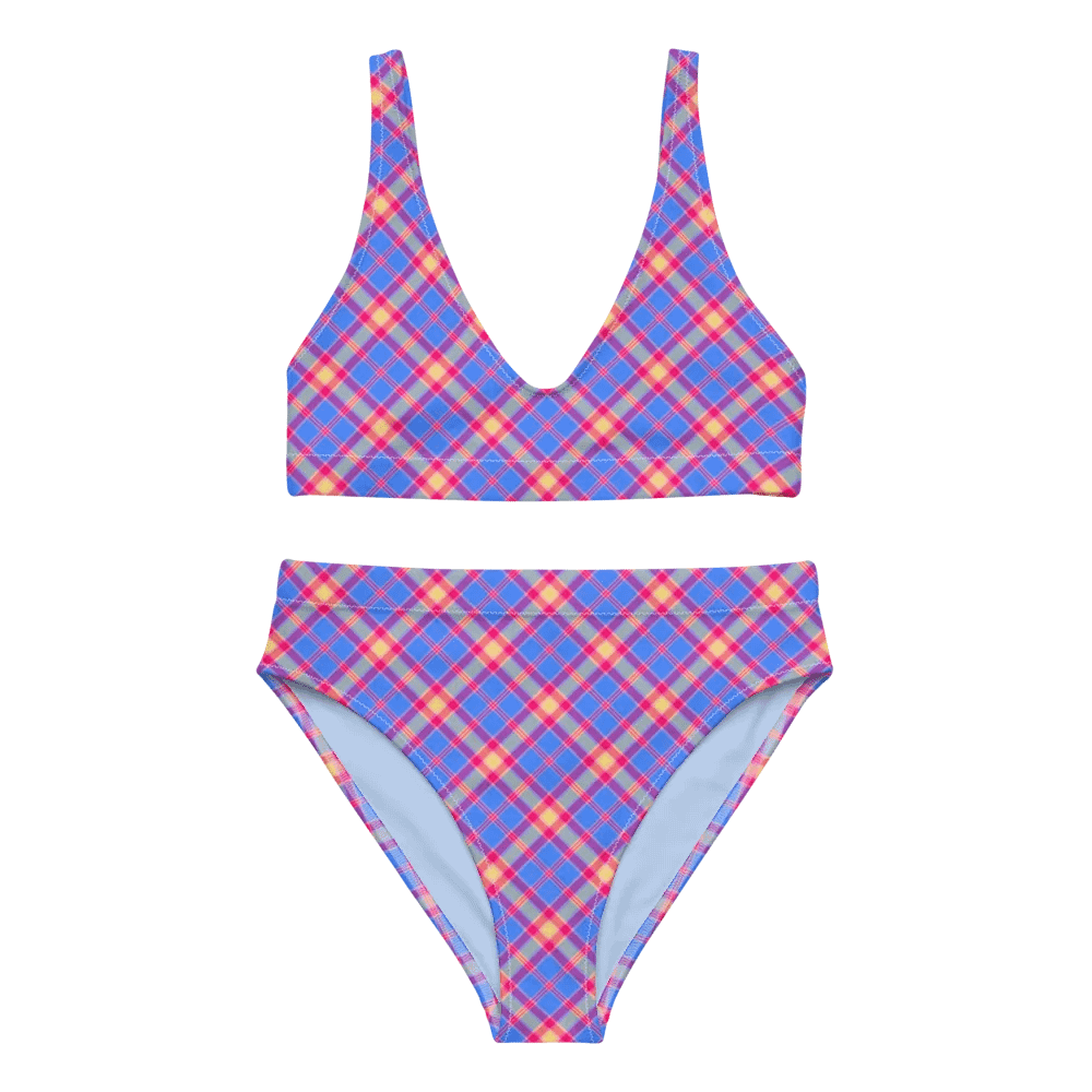 Bright Blue and Hot Pink Bikini product image (2)