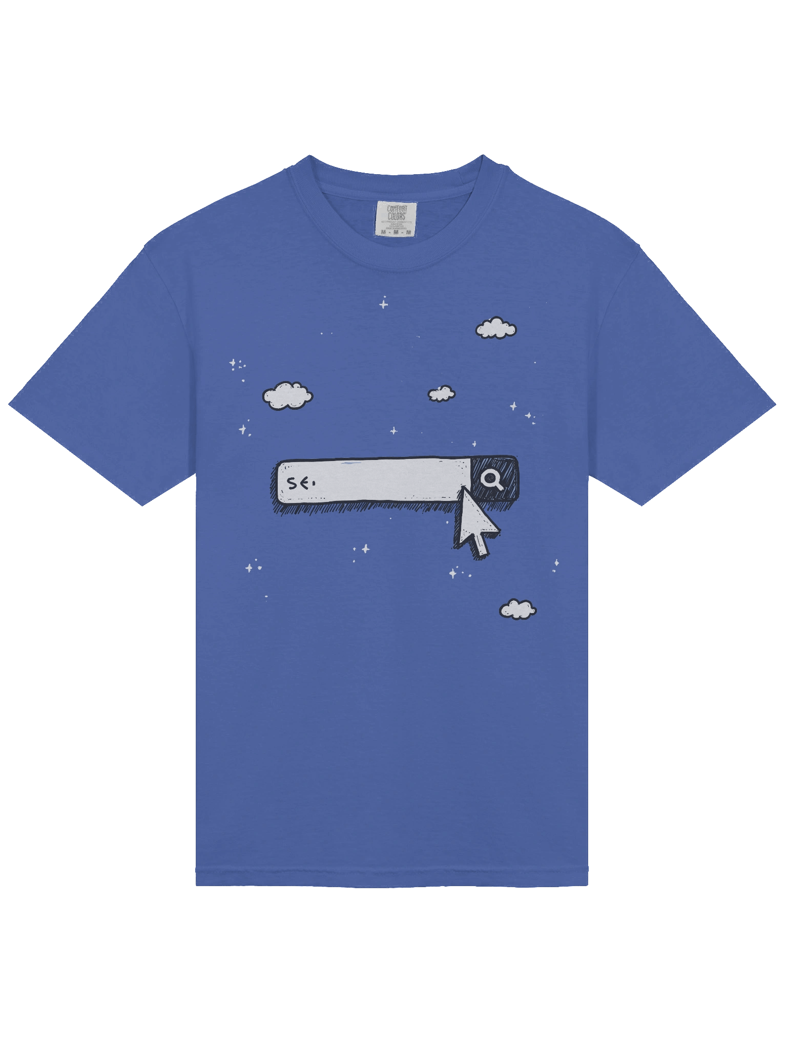 Starry Night Search Bar Design Heavyweight T-Shirt product image (21)