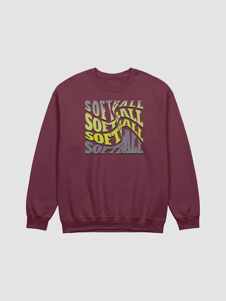 Swirl Softball Chaos Crewneck Sweatshirt product image (5)