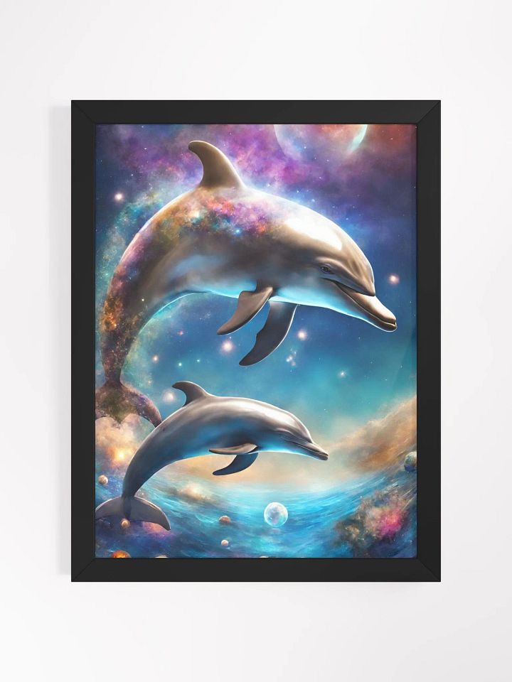 Magische Delfine Poster-Druck mit Rahmen product image (2)