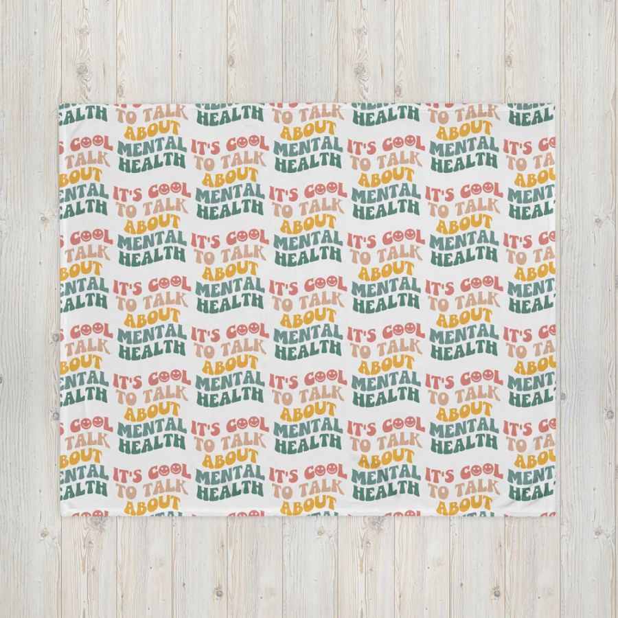 It's Cool To Talk About Mental Health Blanket product image (4)