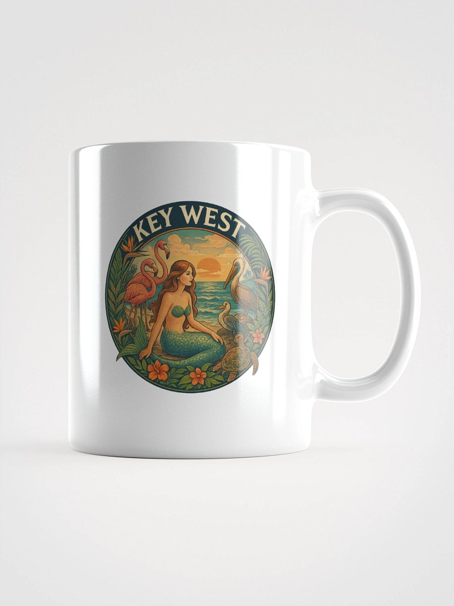 Key West Ceramic Mug with Mermaid, Birds, and Turtle product image (1)