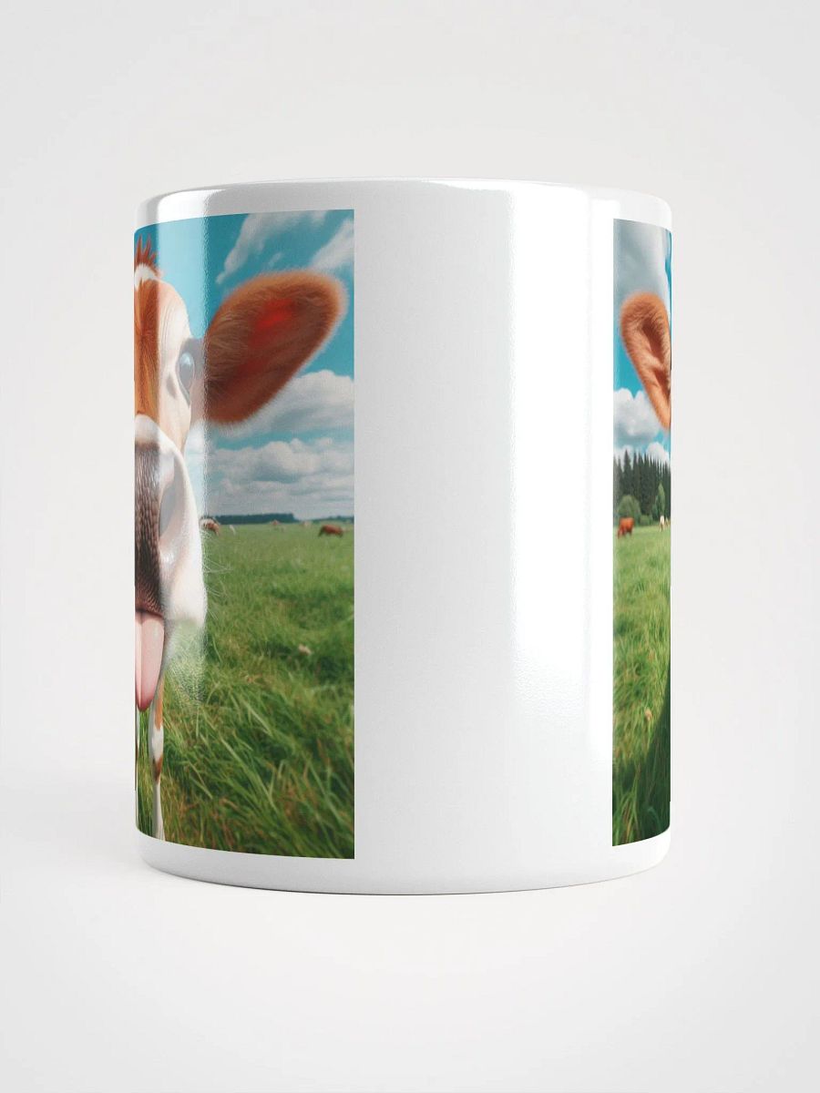 Rude Cow Tongue #Humorous Glossy Mug - White product image (5)
