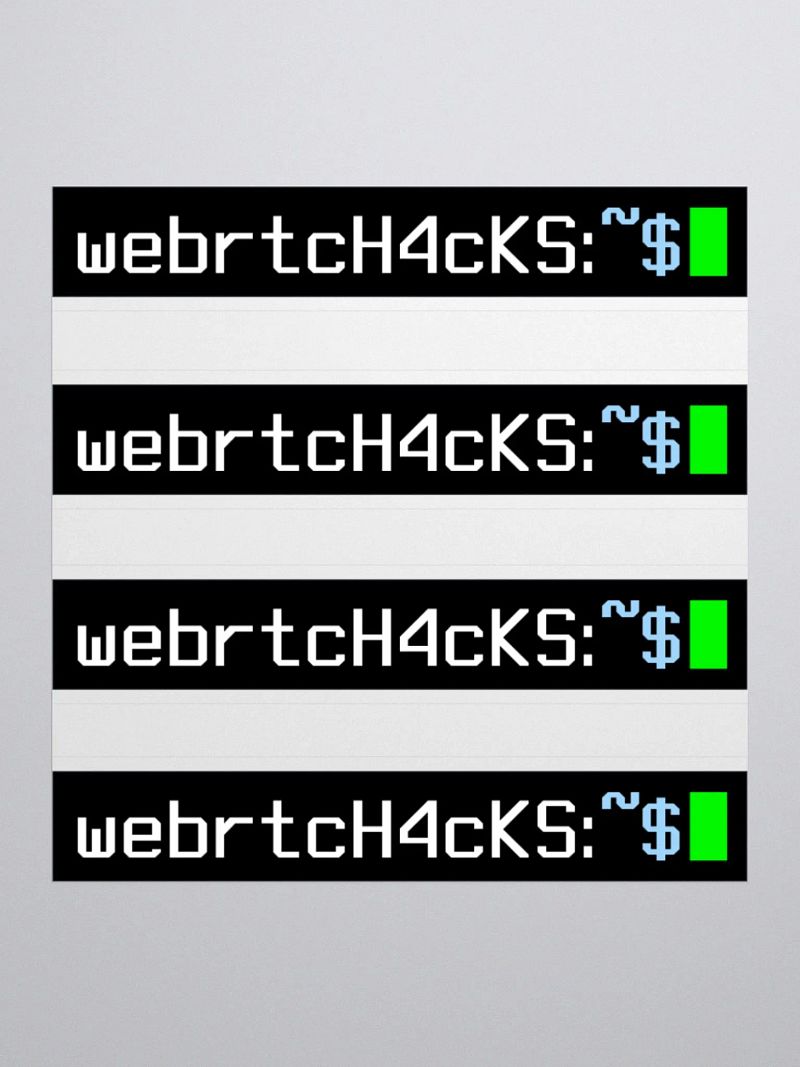 webrtcHacks stickers - 3" / 75mm