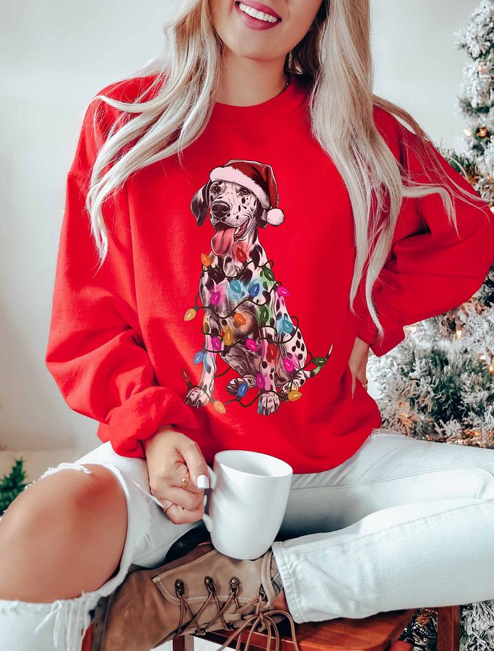 Funny Dalmatian Christmas Sweatshirt product image (1)