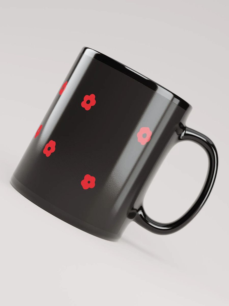 SMALL FLOWERS RED BEAUTIFUL COLORS CONTRAST SHINY MUG product image (4)