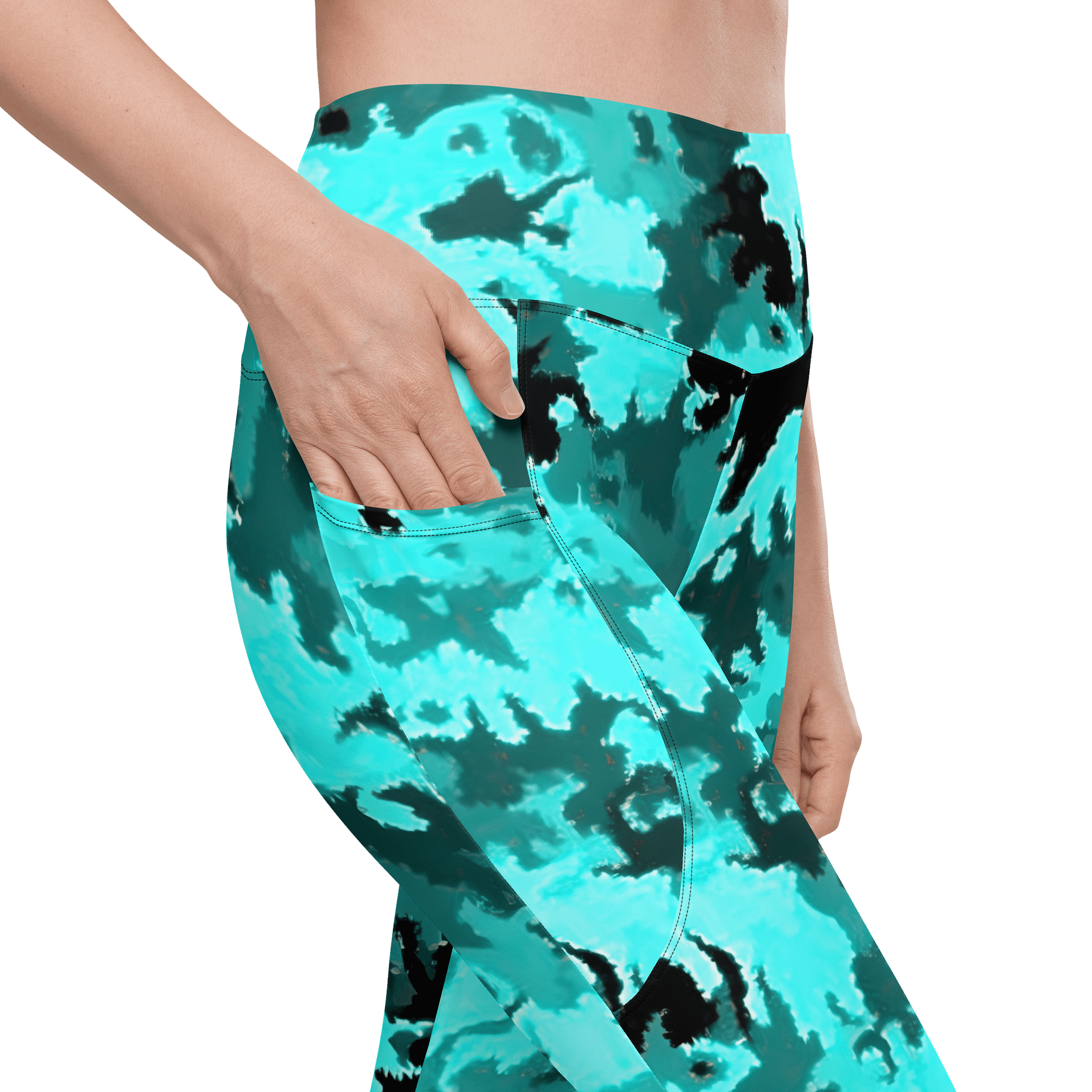 Teal Leggings with Pockets product image (10)