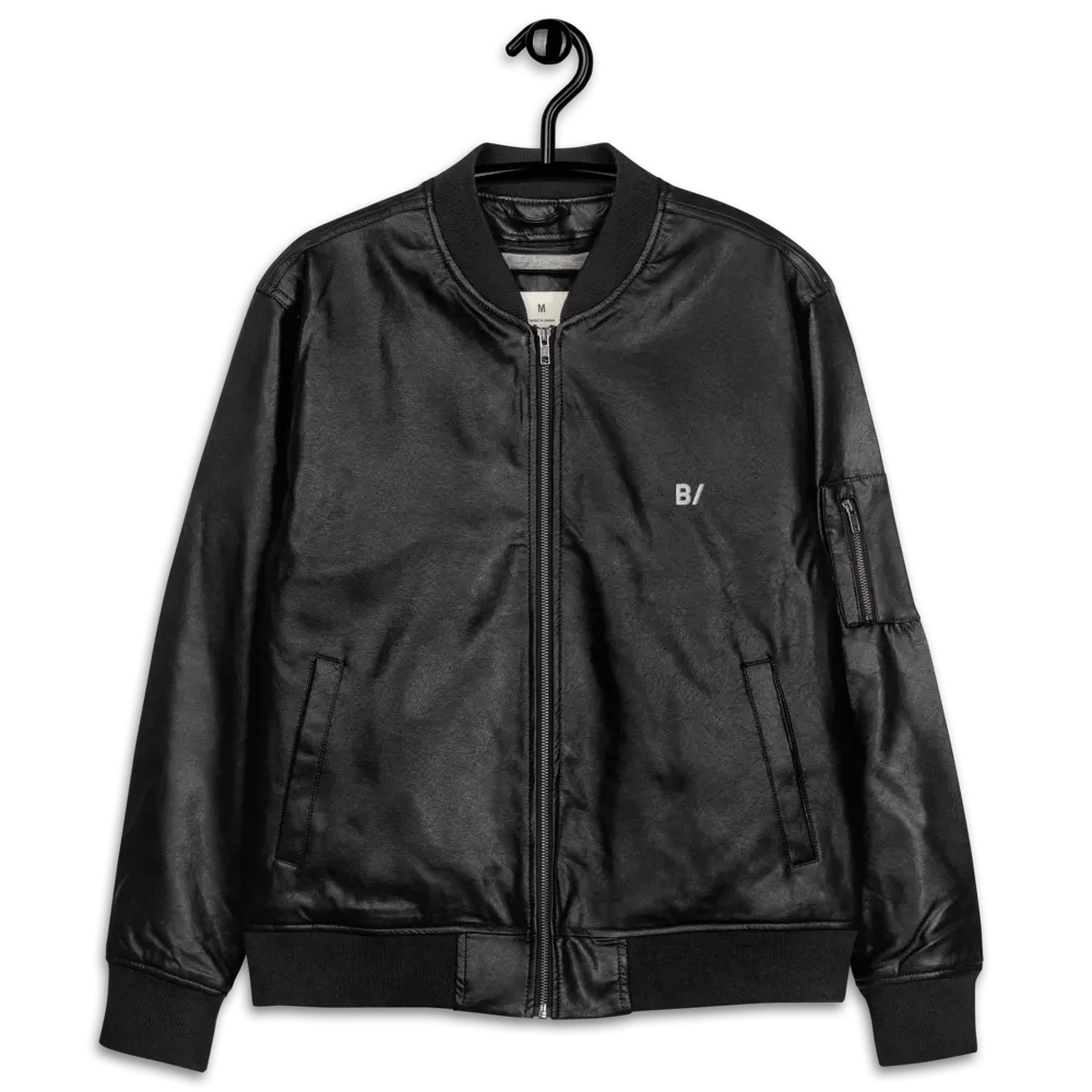 B/ Falsch Leather Bomber Jacket product image (13)
