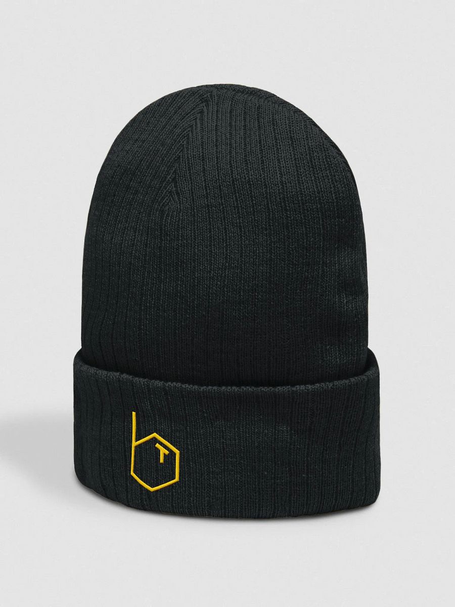Black 'BT' Logo Beanie Alternate product image (2)