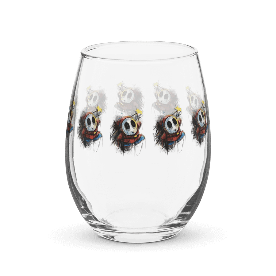 Shy Guy by StephyJ Stemless Wine Glass product image (4)