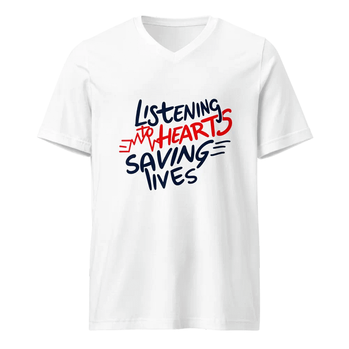 Heartbeat Art V-Neck Tee product image (1)