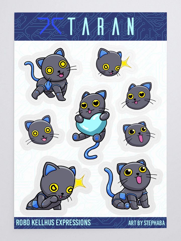 Robo Kellhus Expressions Sticker Sheet product image (1)
