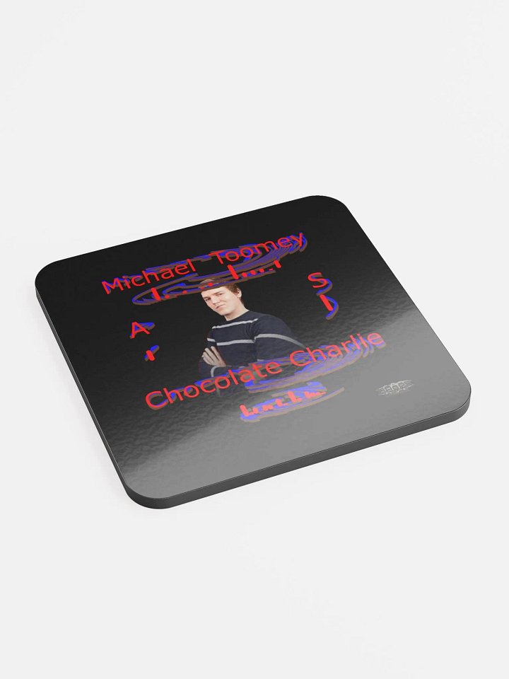 Michael Toomey As Chocolate Charlie 00 - Black - Glossed Cork Coaster product image (2)