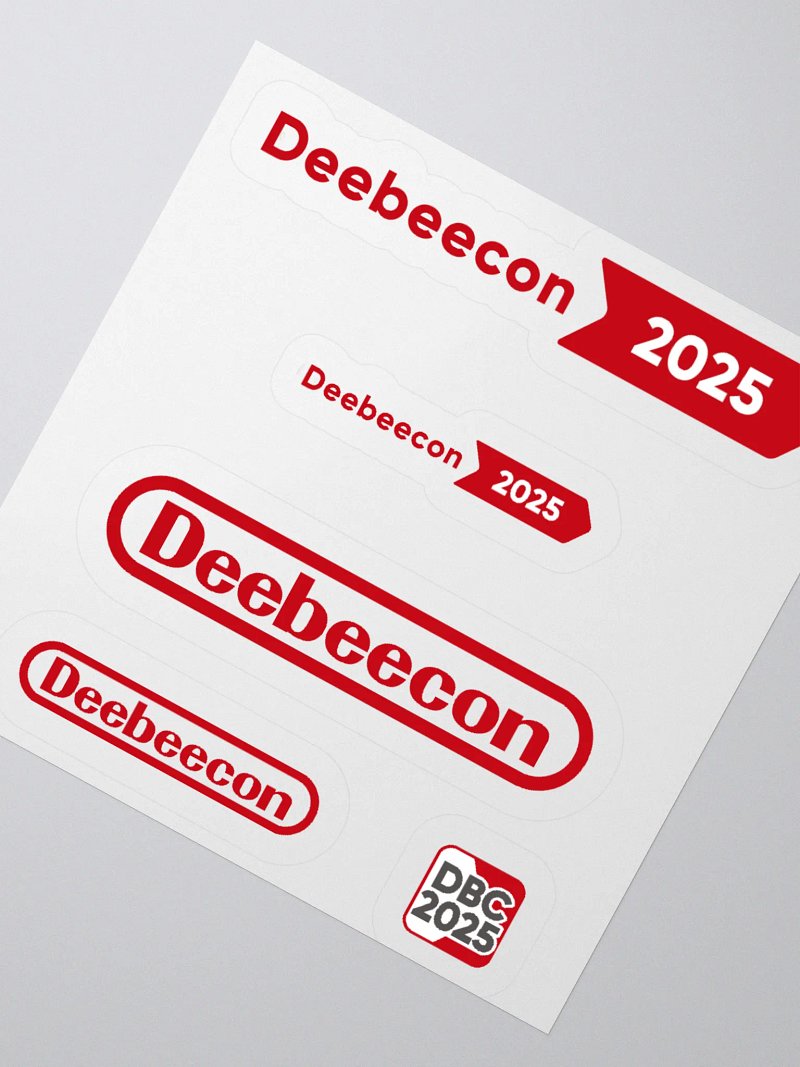 Official DeeBeeCon 2025 stickers