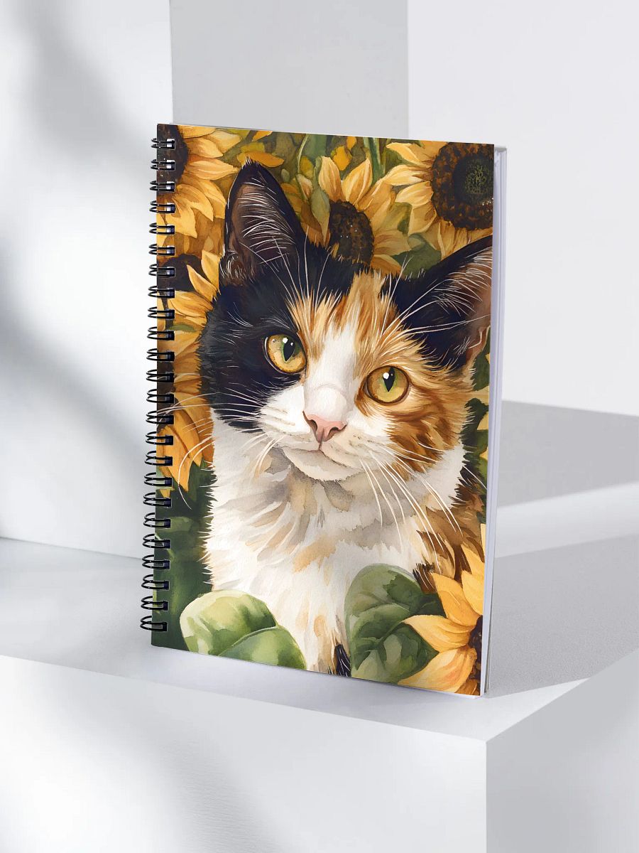 Sunflower Calico Cat Notebook product image (4)