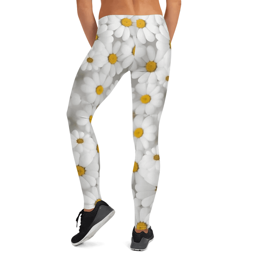 Leggings – White Florals Print for Elegant & Chic Style product image (12)