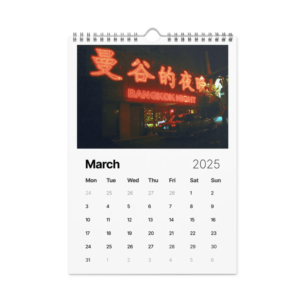 Exciting Car! WAO! Film Photo 2025 Calendar product image (8)