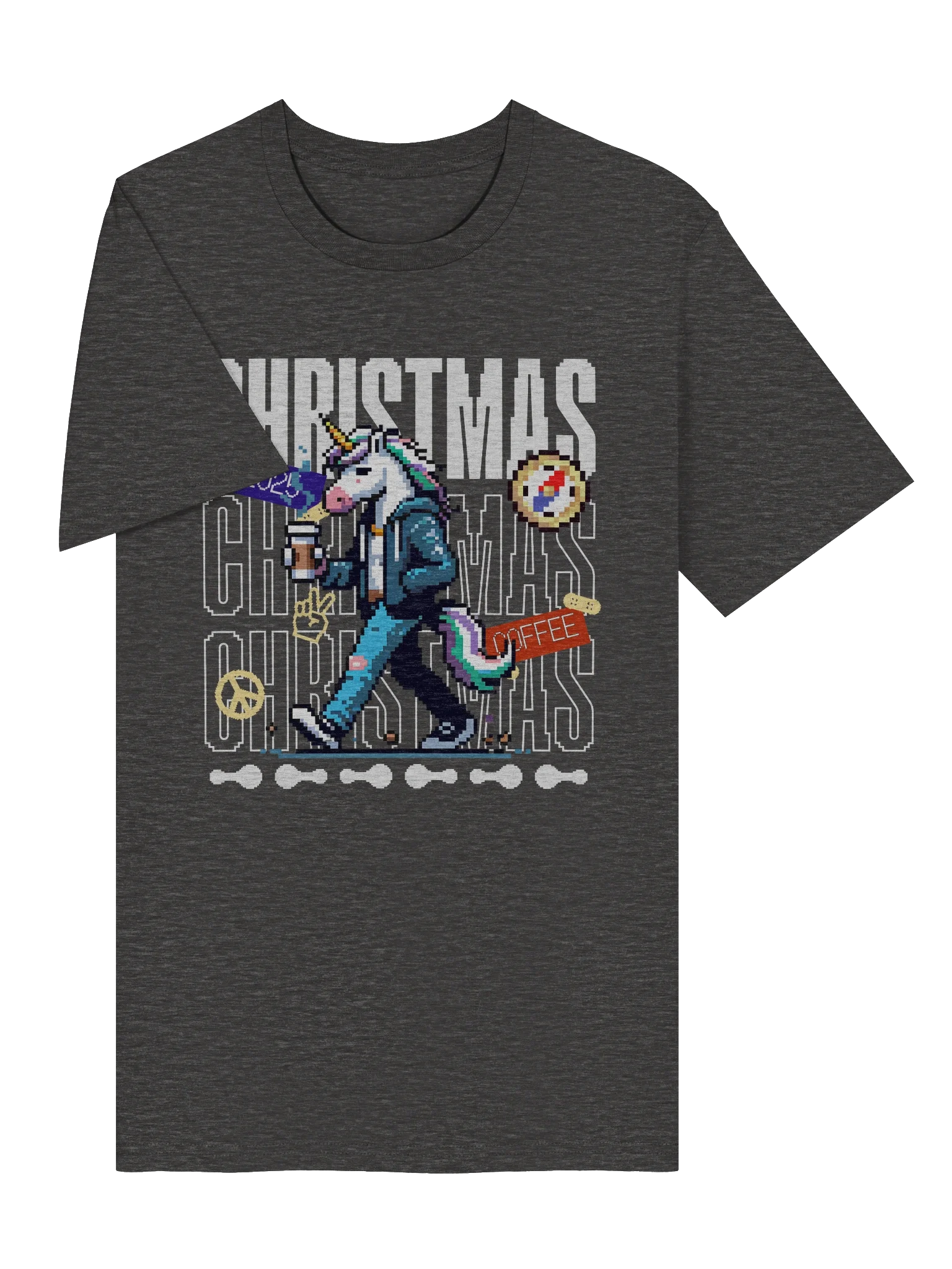 Unicorn Christmas Chaos Pixel Art product image (35)