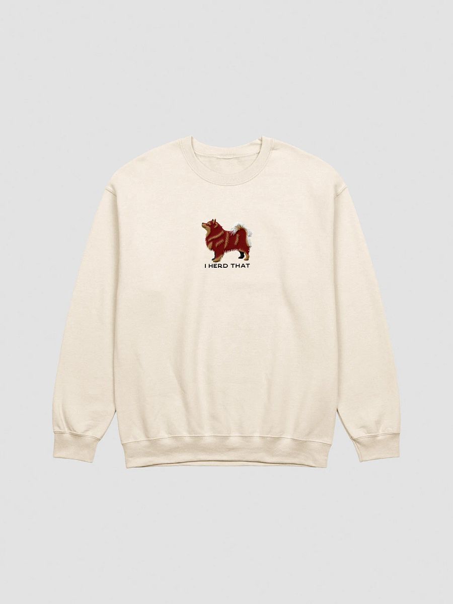 I Herd That Sweatshirt (Embroidered) of a Finnish Lapphund(Red) product image (13)