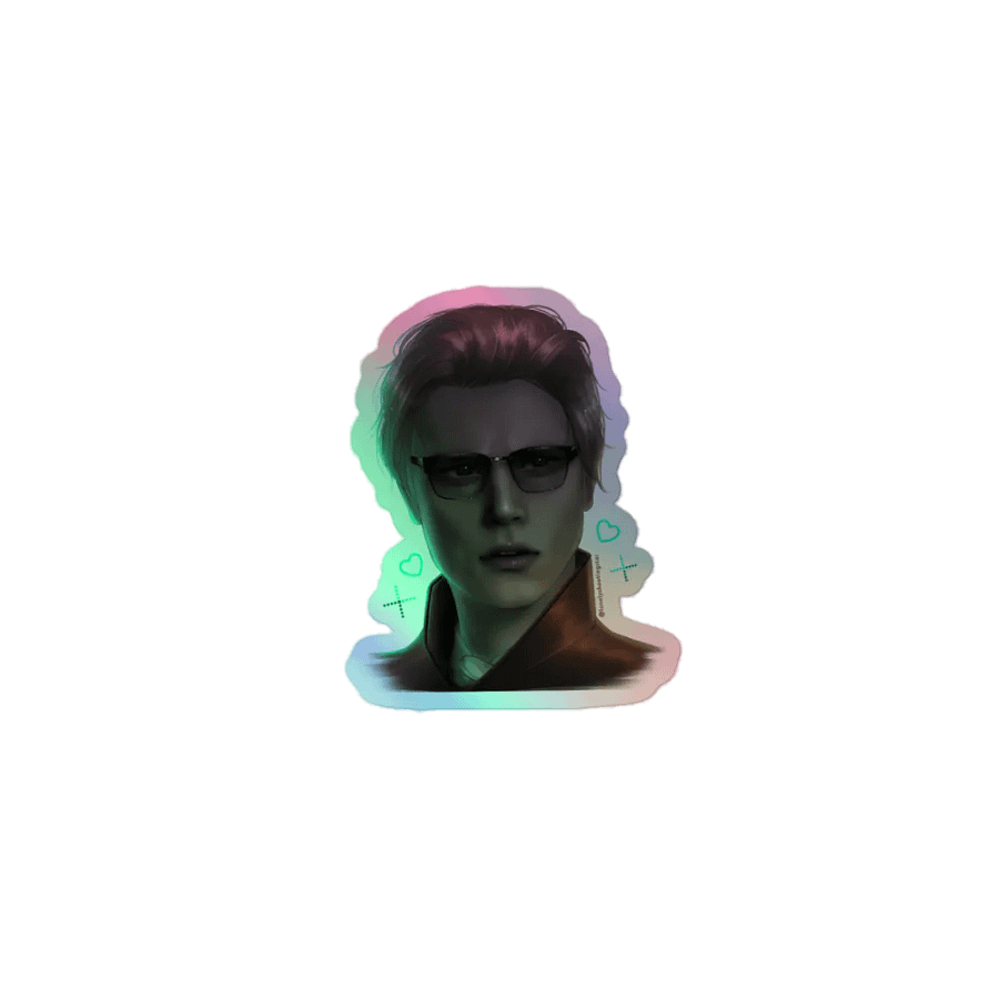 Noble Leon RE4 REmake Holographic Sticker product image (1)