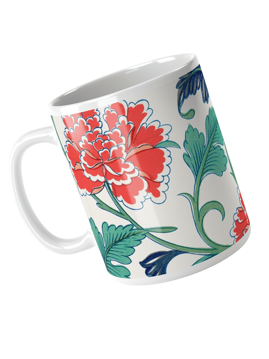 Red Floral Pattern. 11oz. Mug product image (3)