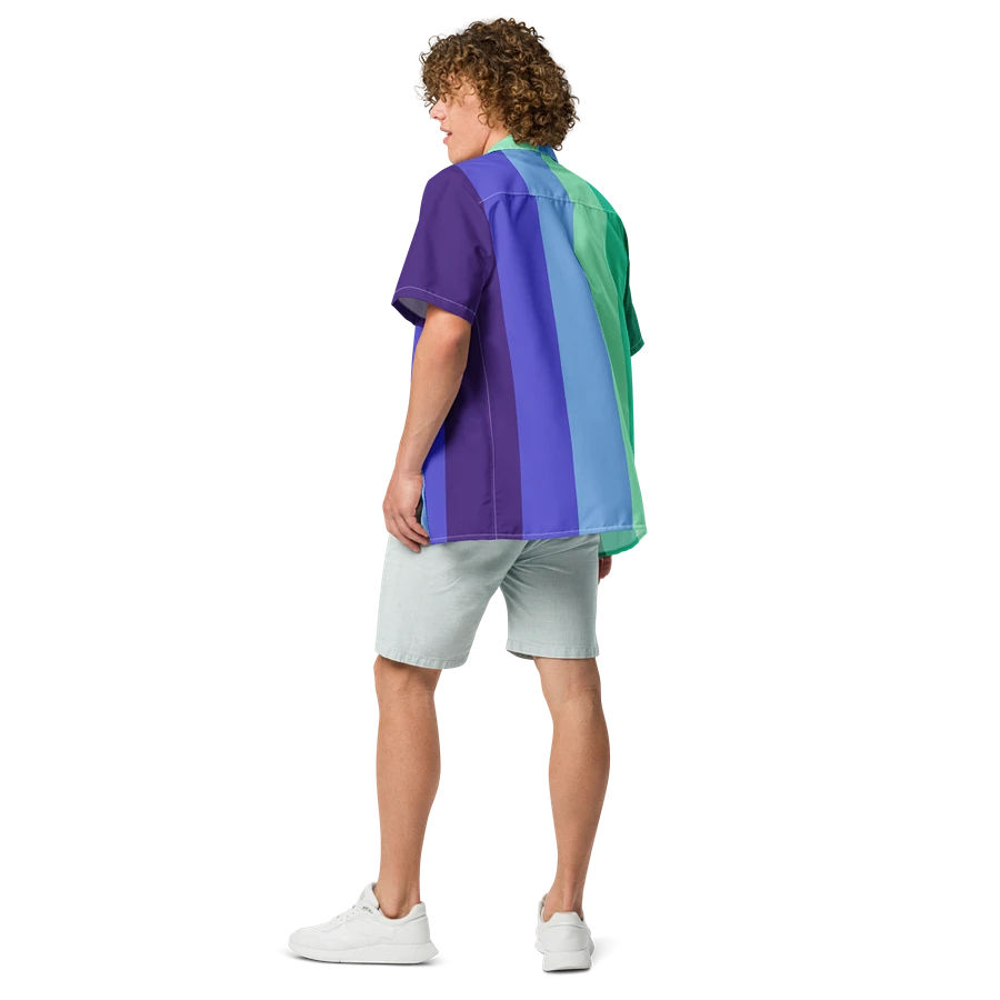 Gay Men's Pride Flag - All-Over Hawaiian Shirt product image (10)