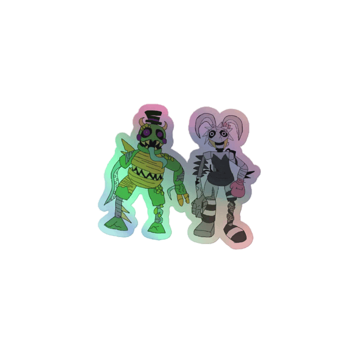 Mexican Bootleg Turtle & Slinky Holographic Sticker product image (1)