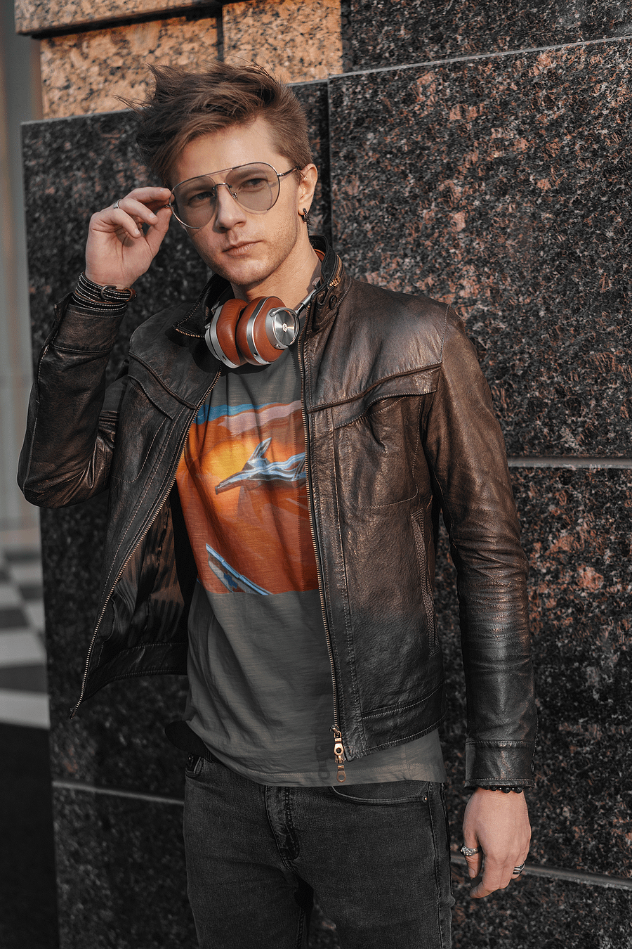 Orange Classic Hood Ornament - T-shirt product image (1)