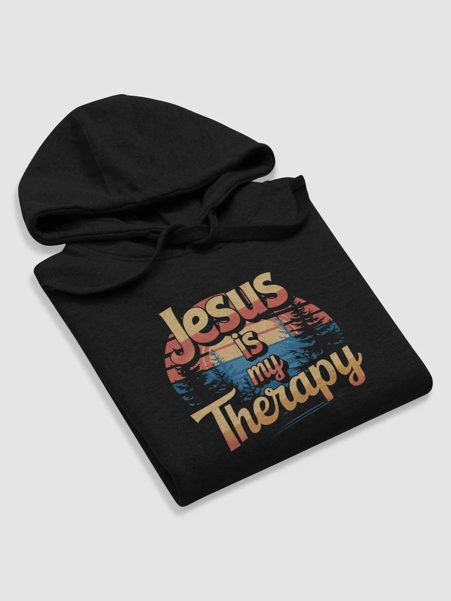 Jesus is my therapy Sunset Hoodie product image (26)