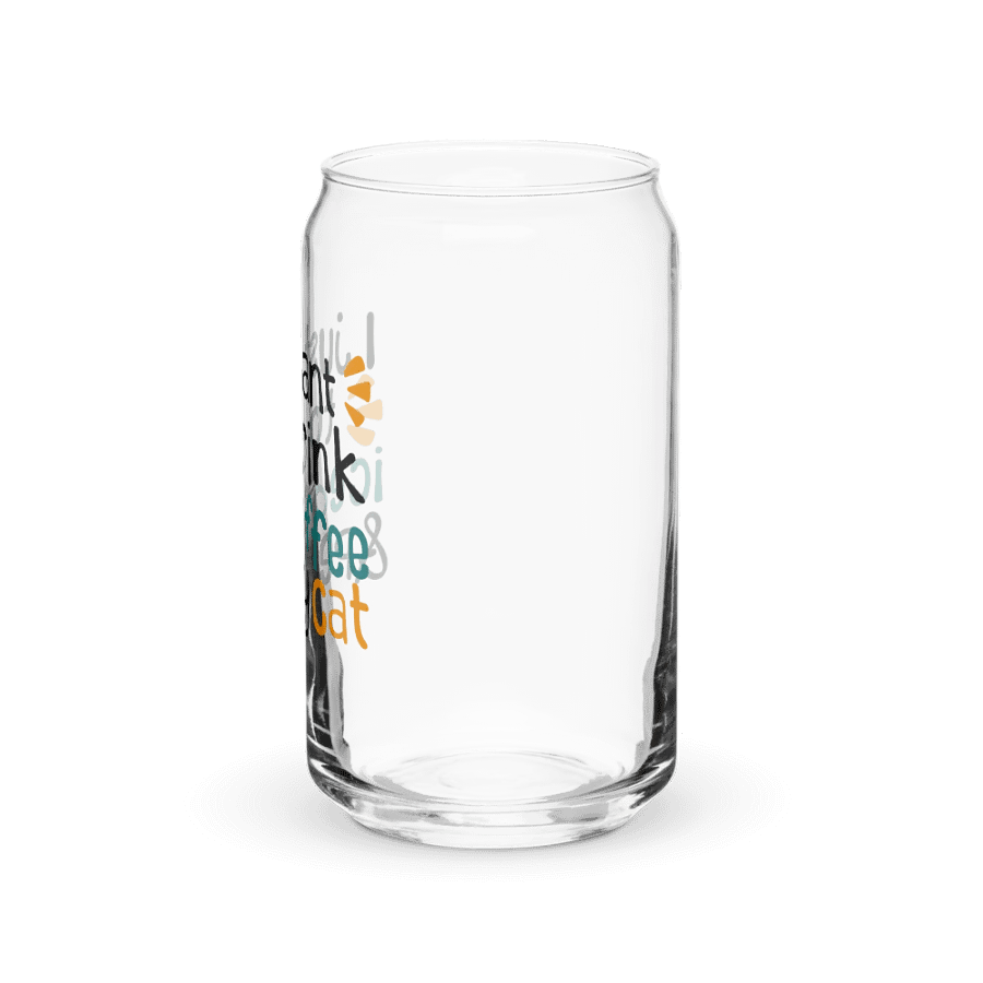 Iced Coffee & Cat - Can-Shaped Glass product image (9)