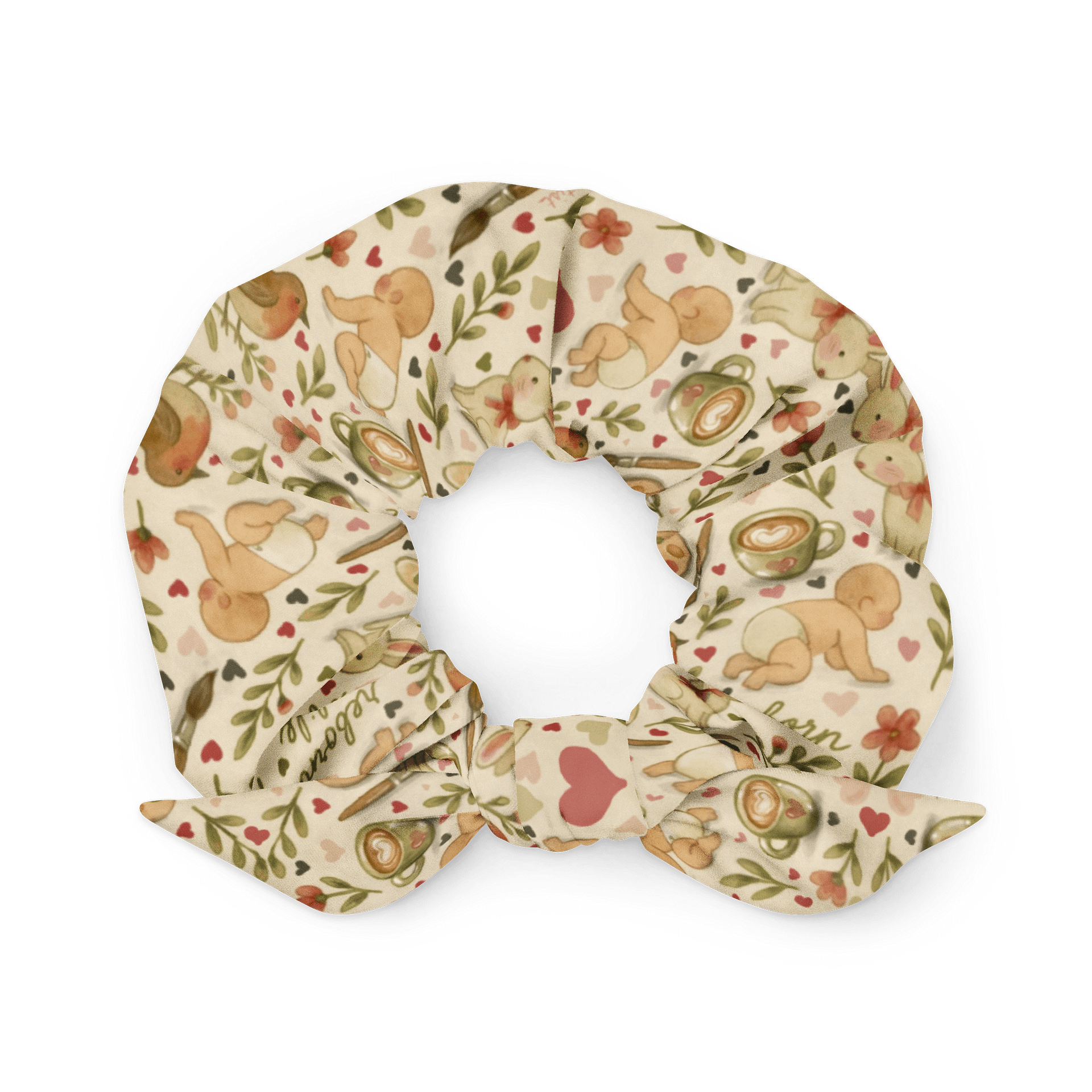 ‘REBORN LIFE “ Novelty reborn art hair scrunchy product image (1)