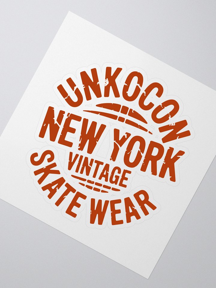 New York Skate Sticker – Vintage Skater Aesthetic Decal | NYC Streetwear Style product image (2)