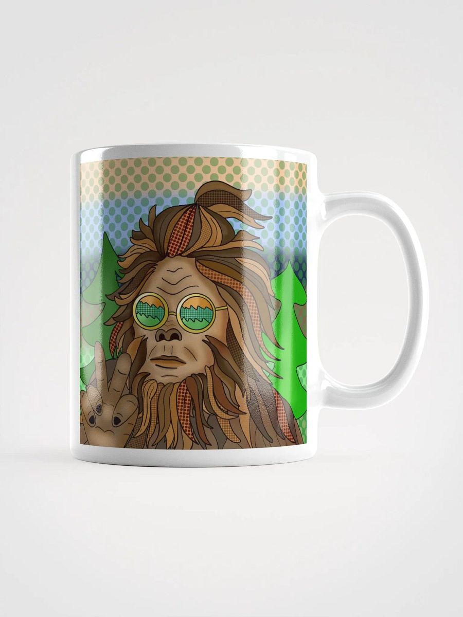 Retro Hippie Bigfoot Giving Peace Sign product image (1)