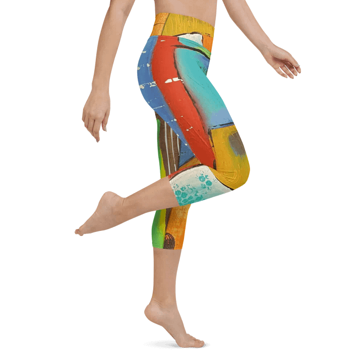 original painting printed on leggings, yoga leggings, work out with style product image (1)