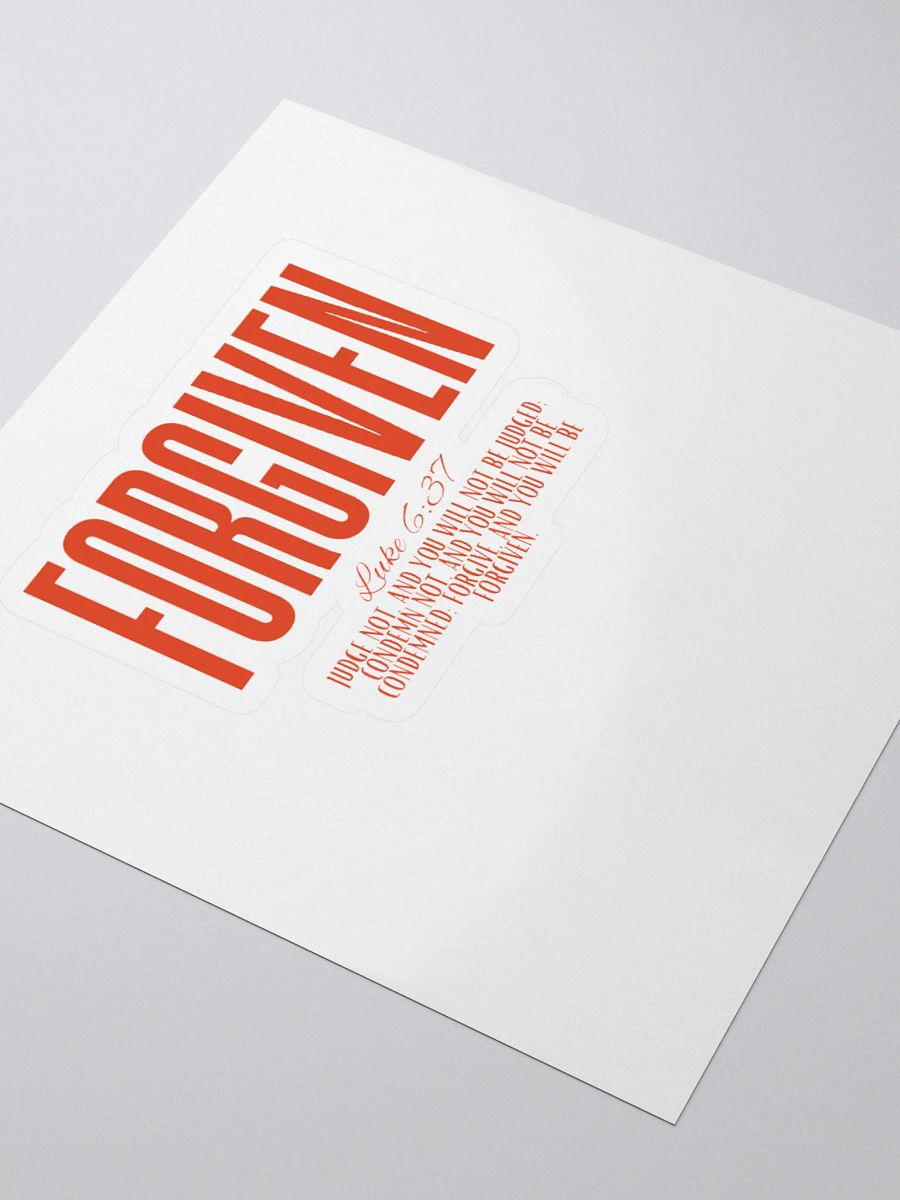 FORGIVEN - Luke 6:37 Sticker product image (3)