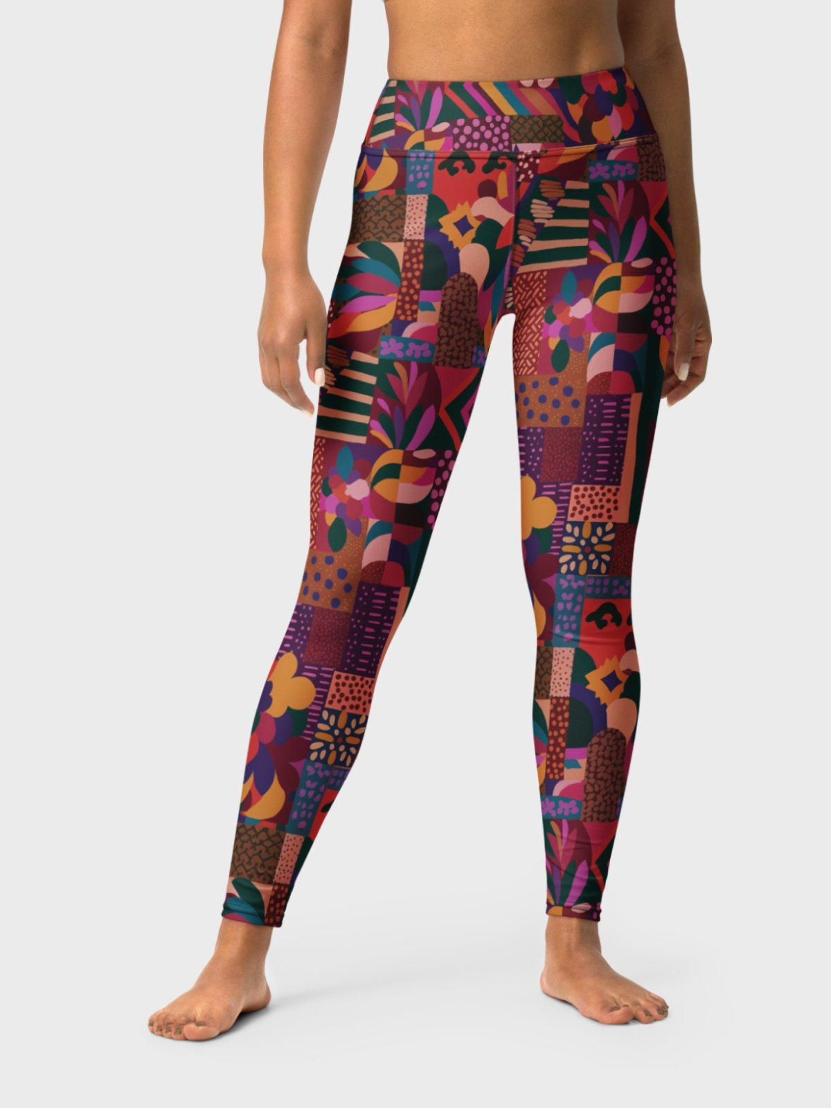 High-Waisted Leggings "Abstract African Ethnic Pattern" Printed product image (1)