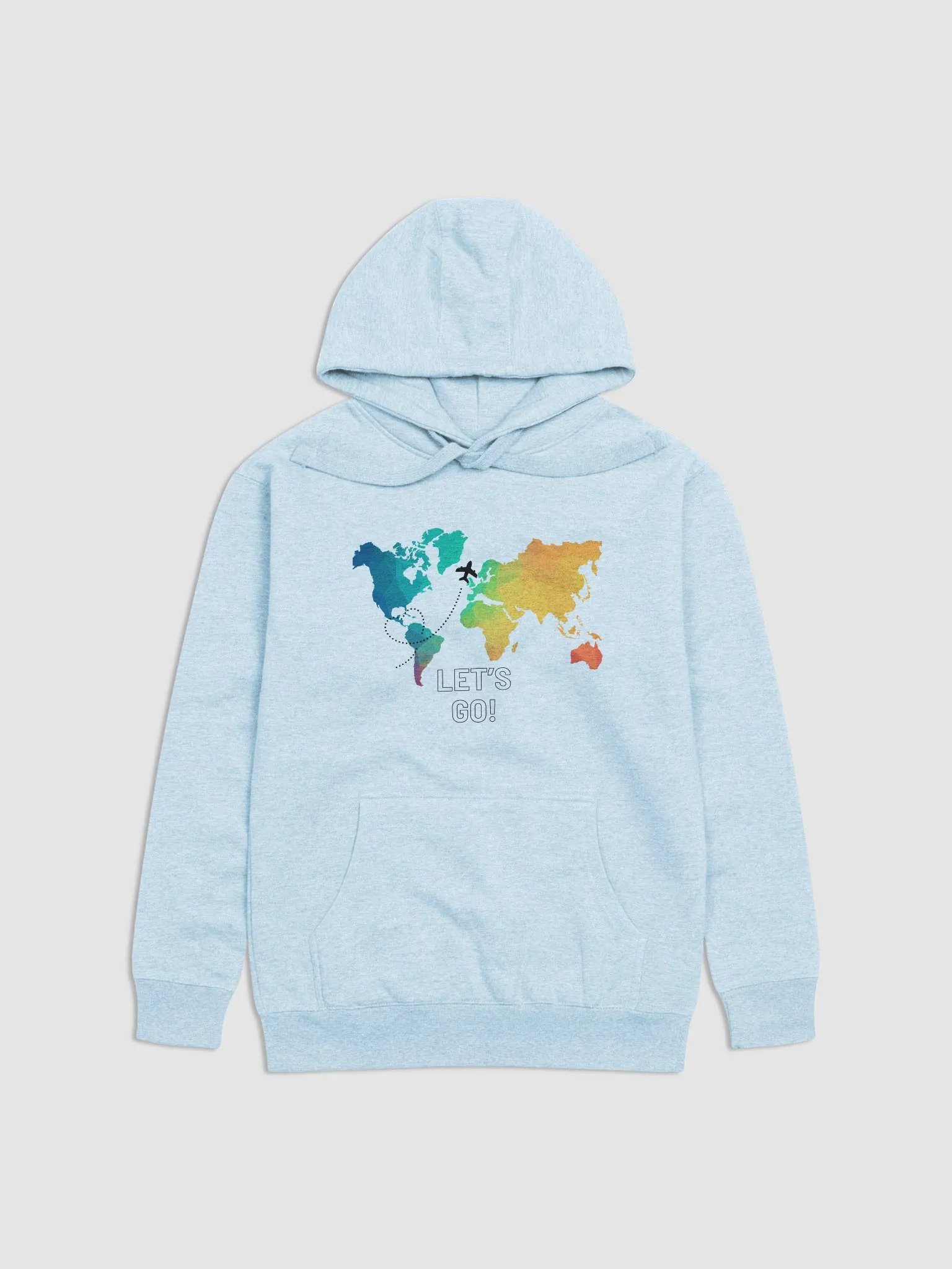 Geometric World Map Unisex Hoodie product image (3)