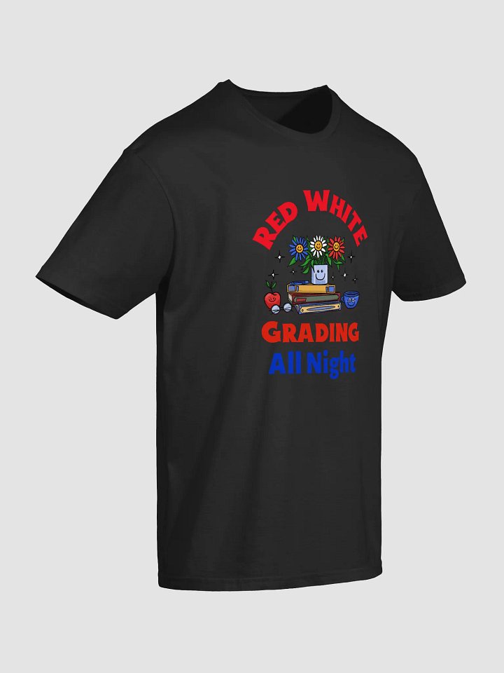 Red White Grading All Night T-Shirt product image (5)