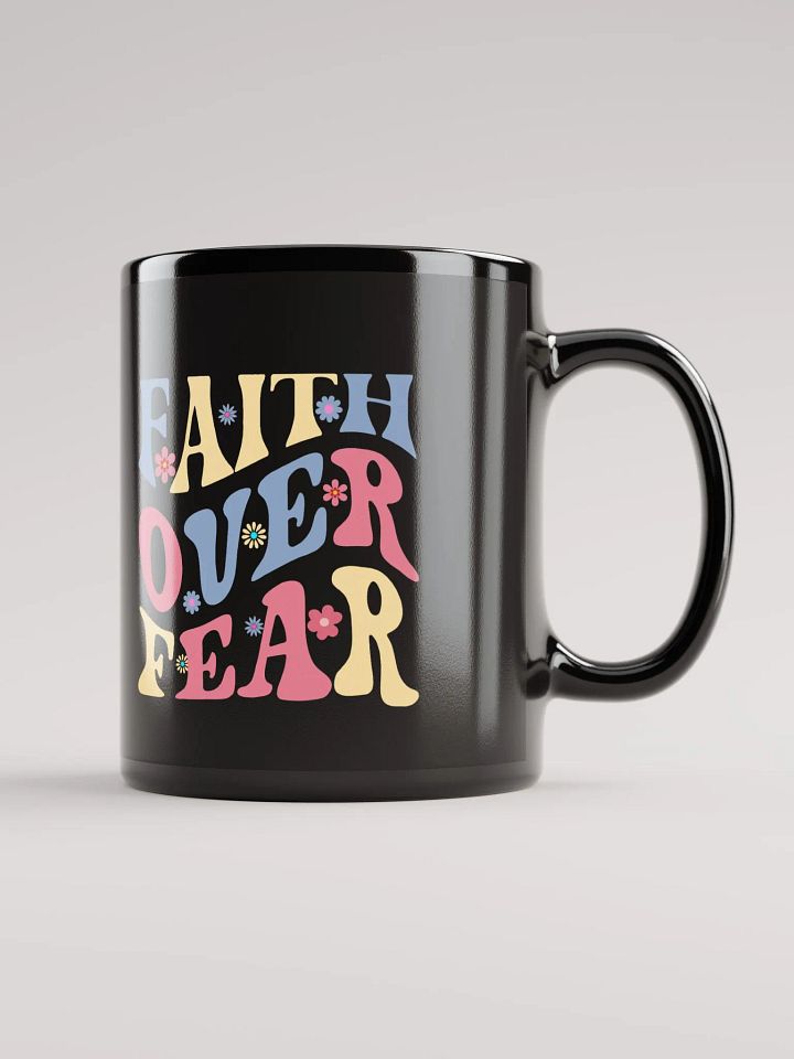 Faith Over Fear Ceramic Mug - Curved product image (1)